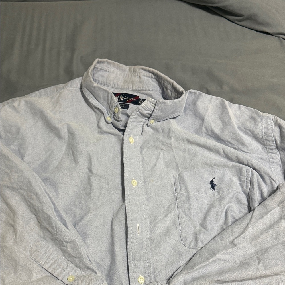Polo by Ralph Lauren Men's Soft Gray Button Down Shirt
